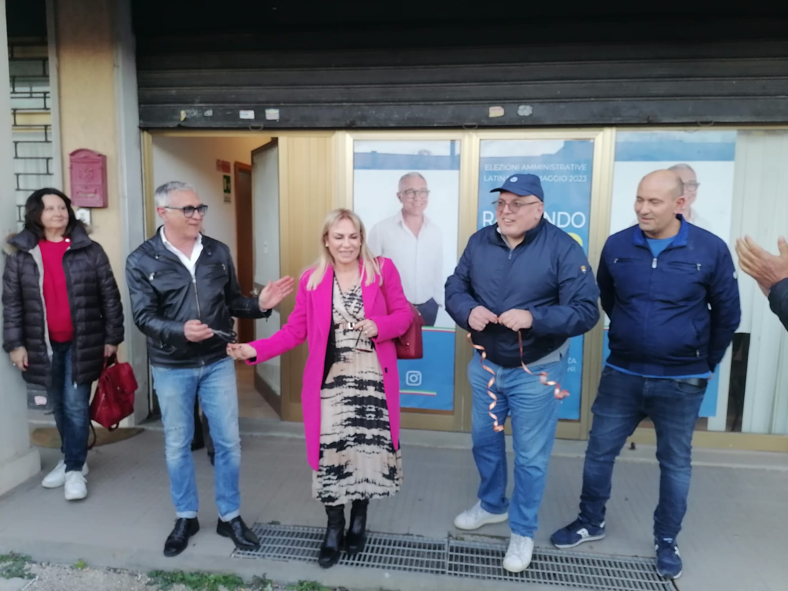Matilde Celentano all'inaugurazione del point elettorale di  Raimondo Tiero