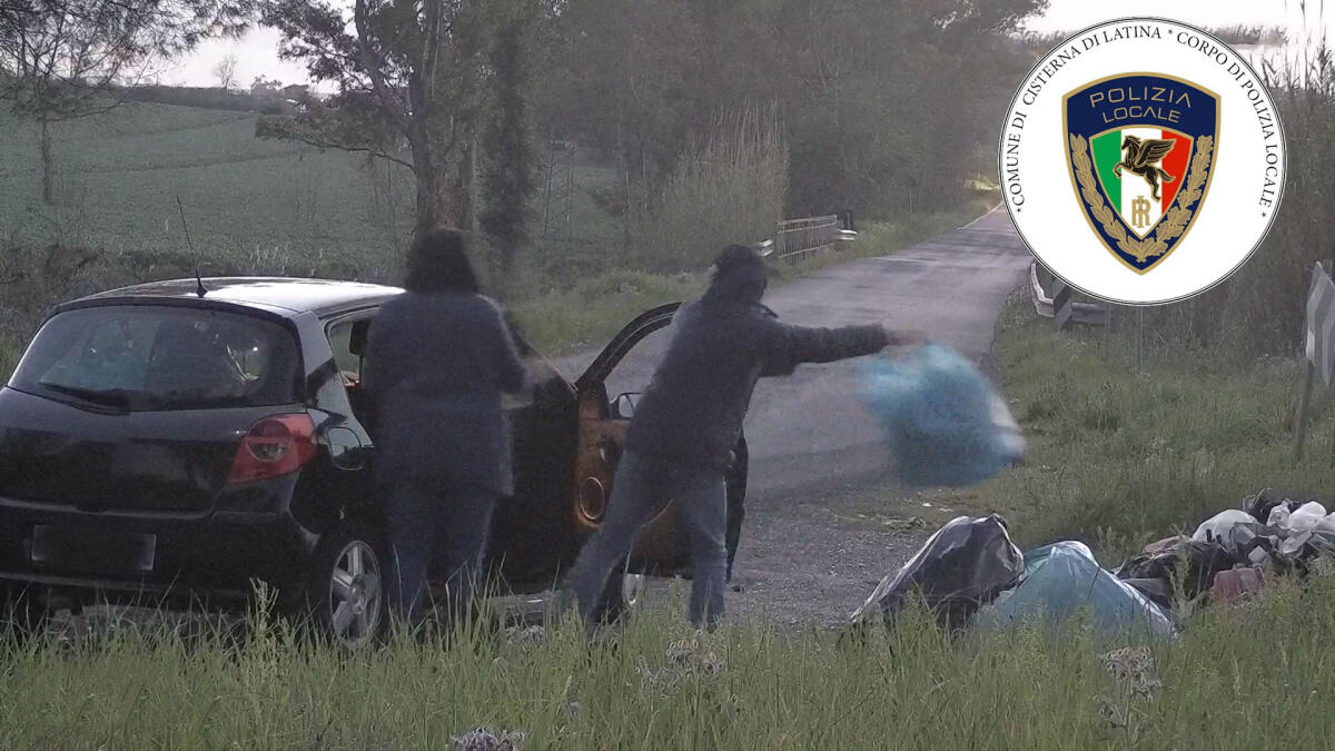Abbandono rifiuti, ancora episodi di inciviltà. A Cisterna con le fototrappole 150 multe in sei mesi - 