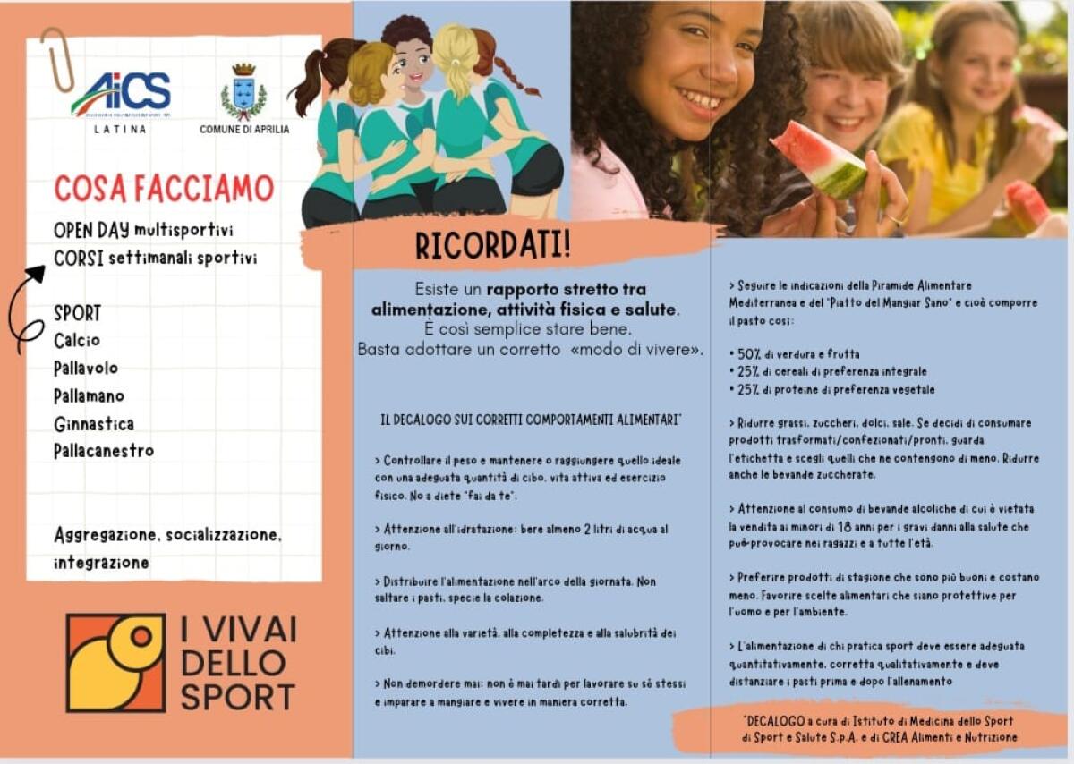 “I vivai dello sport per tutti”: ad Aprilia rinviato l'evento - 
