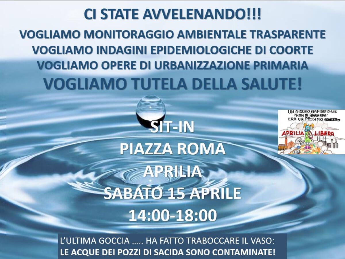 Qualità delle acque dei pozzi nella zona Sacida, ad Aprilia: la candidata sindaca Carmen Porcelli questo sabato in piazza con i residenti. - 