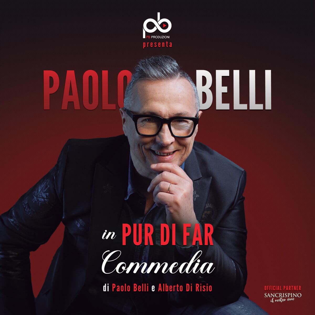 Al Teatro Olimpico di Roma l'ultima tappa del tour "Pur di far commedia" di Paolo Belli - 