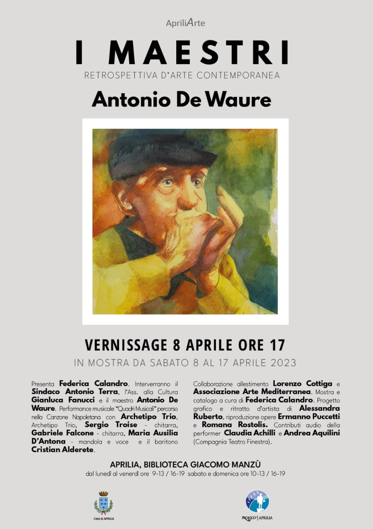 “I Maestri”: dall’8 Aprile al 29 Maggio una rassegna d’arte contemporanea alla Biblioteca Comunale di Aprilia. - 