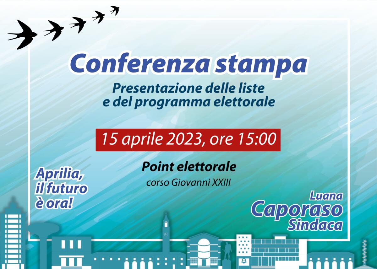 Amministrative: la coazione Aprilia Civica, a sostegno di Luana Caporaso sindaca, illustra la composizione delle liste. - 