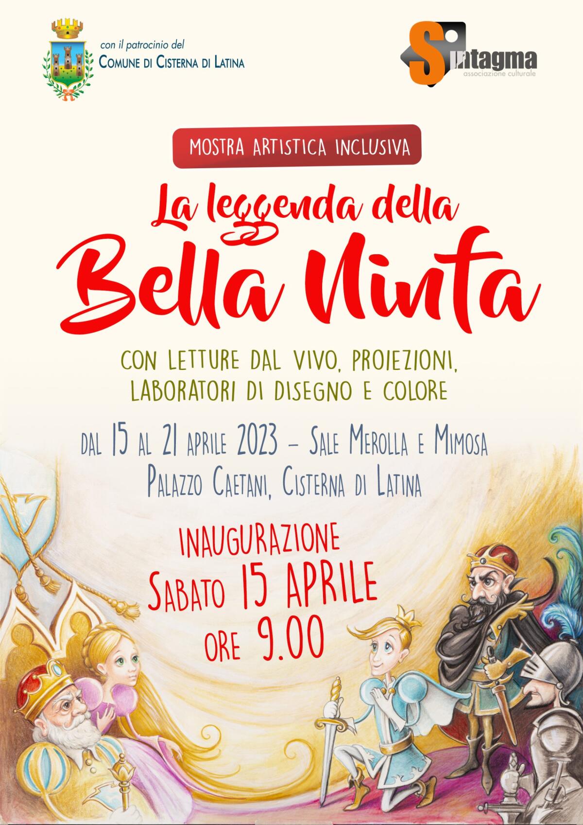 A Palazzo Caetani la mostra artistica e inclusiva: “La leggenda della bella Ninfa” - 