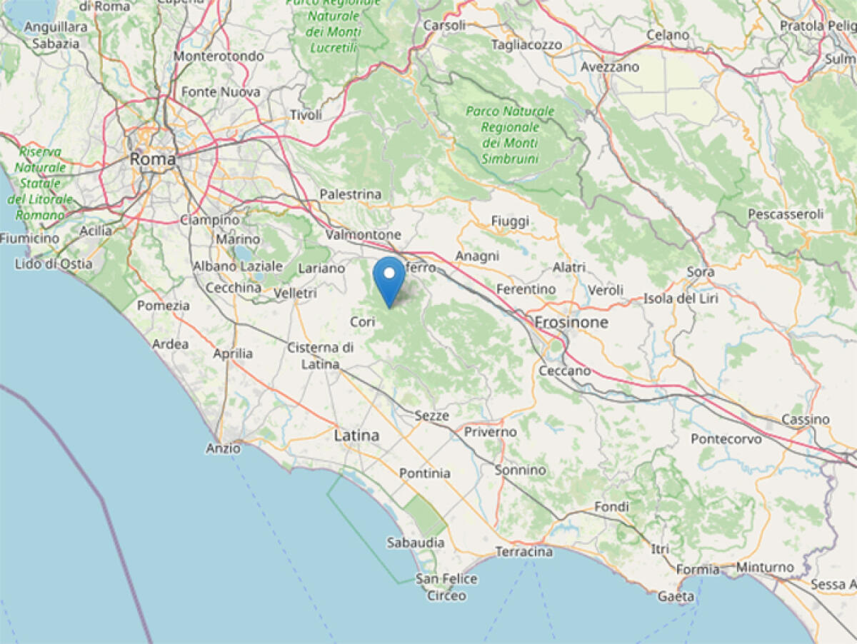 Lieve scossa di terremoto sui Monti Lepini, a Rocca Massima. - 