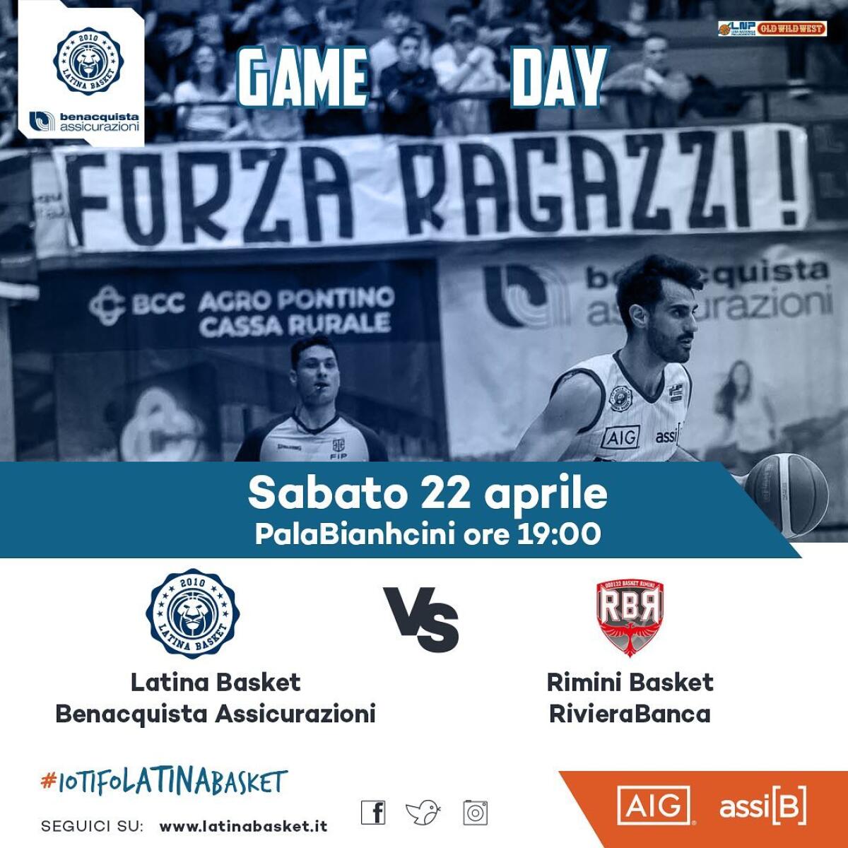 Basket A2, rush finale per raggiungere i playoff. Latina oggi attende Rimini e conta sul sostegno dei propri tifosi. - 