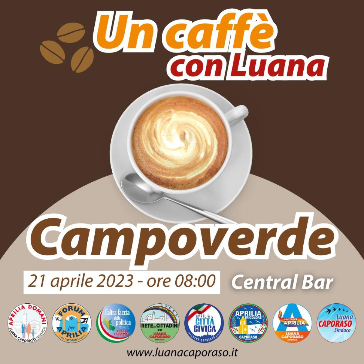 “Una caffè con Luana”: la candidata sindaca di Aprilia della coalizione civica, Luana Caporaso, da venerdì incontra i cittadini nei bar. - 