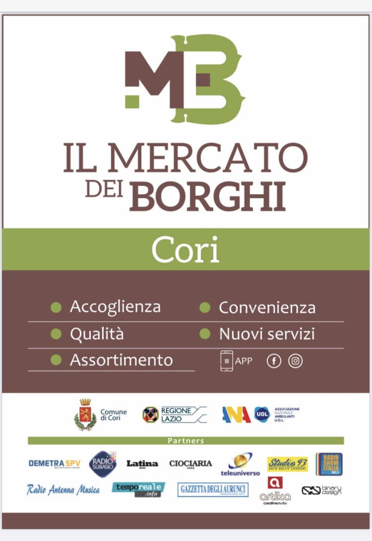 Taglio del nastro oggi per il Mercato dei Borghi di Cori. - 