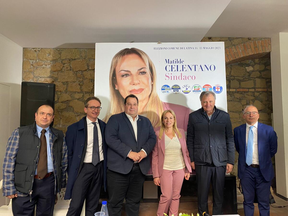 LATINA - Pieno appoggio del centrodestra alla candidata sindaco Matilde Celentano. Ieri la presentazione. - 