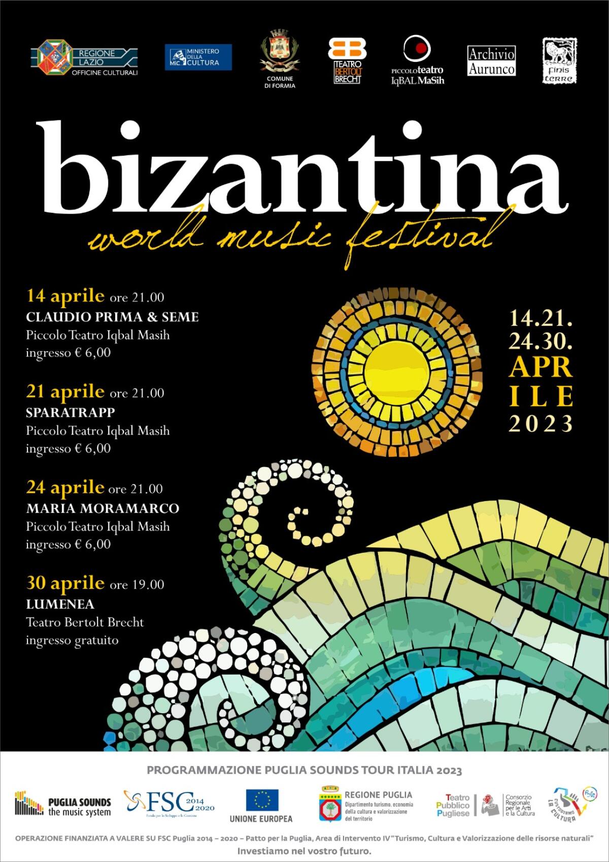 Al via a Formia il “Festival Bizantina. Tra Oriente e Occidente. Musiche di Pace”. - 