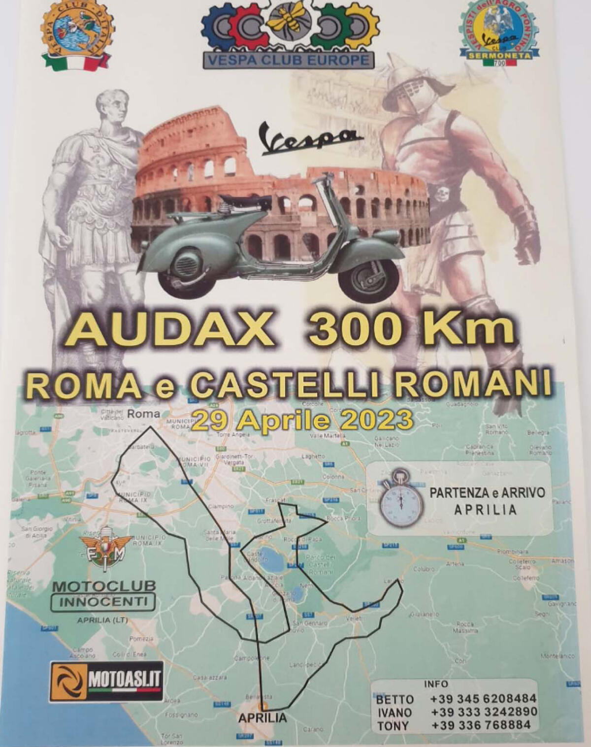 “Tutte le strade portano a Roma", raduno di vespisti tra Aprilia, i Castelli Romani e la Capitale - 