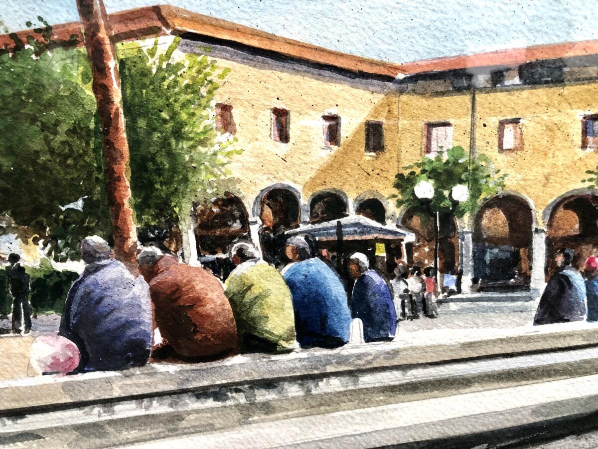 APRILIA - “IMaestri”. Sino al 1° Maggio le opere dell’artista Dino Massarenti ancora in mostra alla Biblioteca Comunale “Manzù”. - 