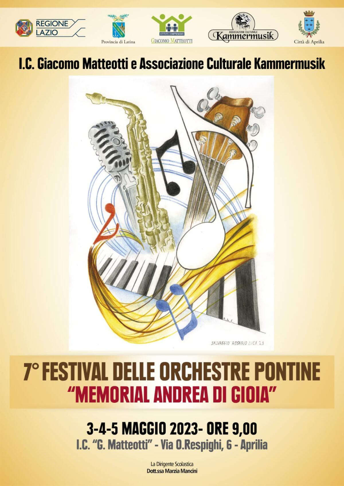 Al via ad Aprilia la settima edizione del Festival delle Orchestre pontine – Memorial Andrea Di Gioia - 