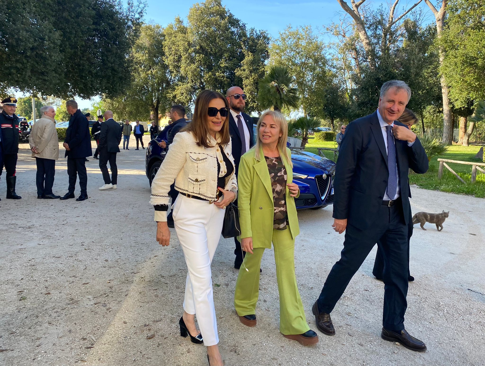 il Ministro Santanchè,  la candidata Matilde Celentano ed il Senatore Nicola Calandrini