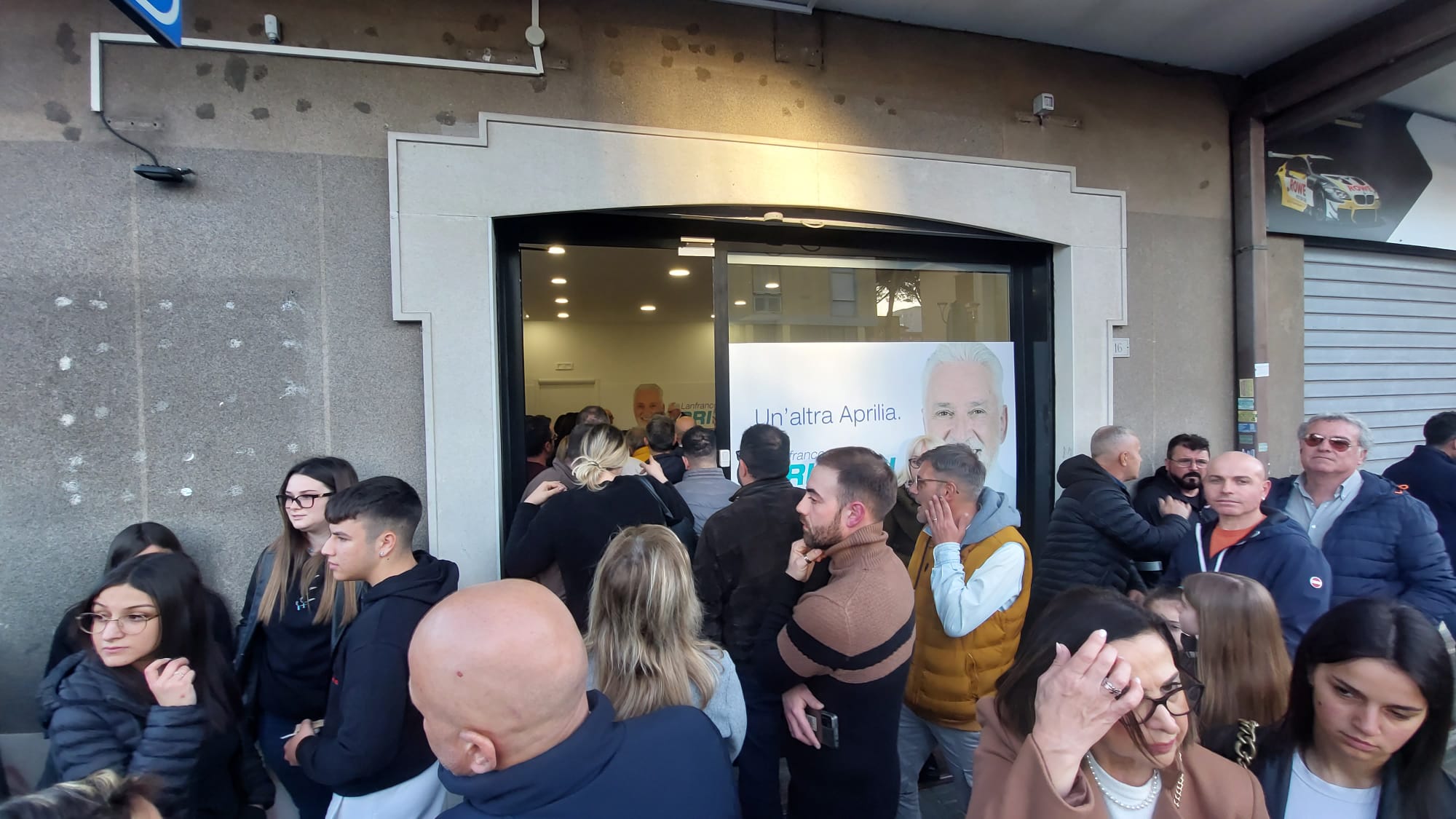 l'inaugurazione del point elettorale di Lanfranco Principi