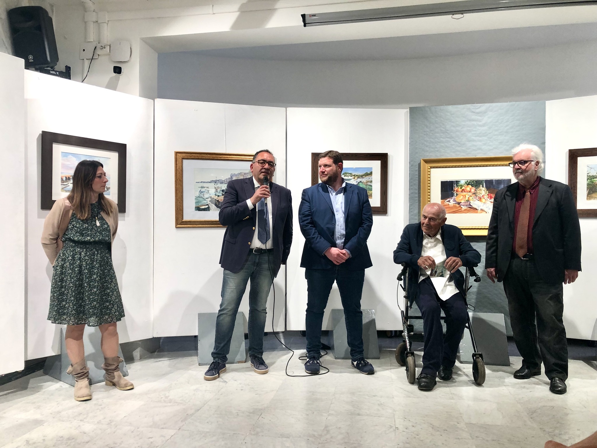 la retrospettiva del Maestro Dino Massarenti alla Biblioteca di Aprilia