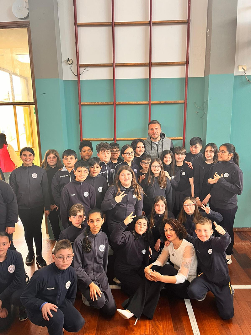 Ciro Immobile all’Istituto Comprensivo “Valerio Flacco” di Sezze Scalo