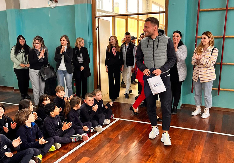 Ciro Immobile all’Istituto Comprensivo “Valerio Flacco” di Sezze Scalo