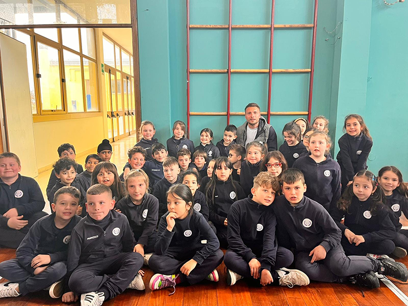 Ciro Immobile all’Istituto Comprensivo “Valerio Flacco” di Sezze Scalo