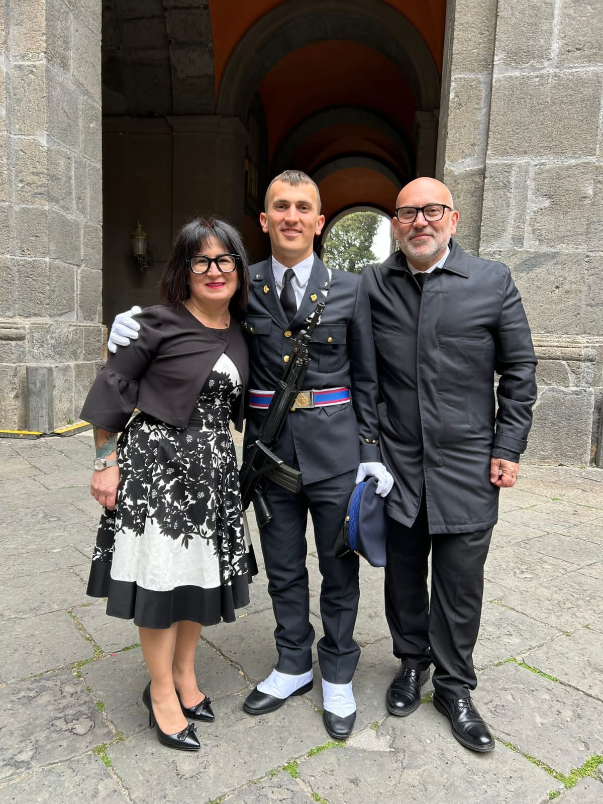 Christian Fiaschetti con i genitori