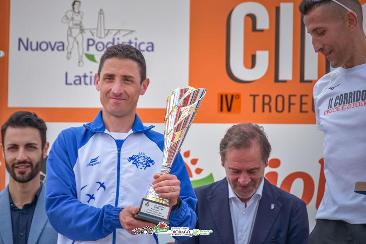 Circeo Run, Francesco Tescione secondo classificato e primo di categoria - 