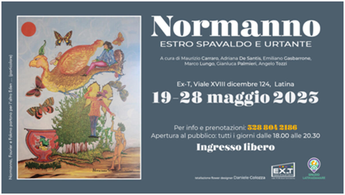 A Latina la mostra “Normanno - Estro spavaldo e urtante” dedicata a Luigi Romano - 