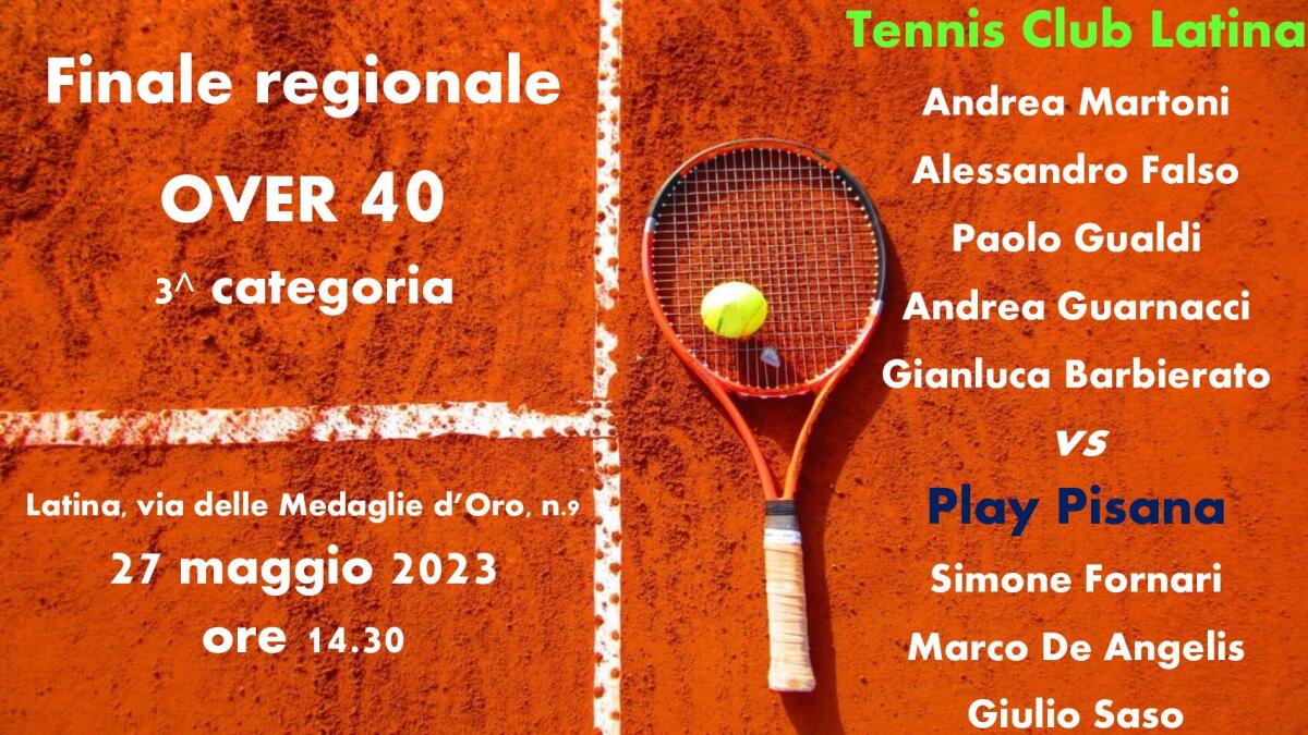Il Tennis Club Latina raggiunge la finale regionale del campionato a squadre Over 40 - 
