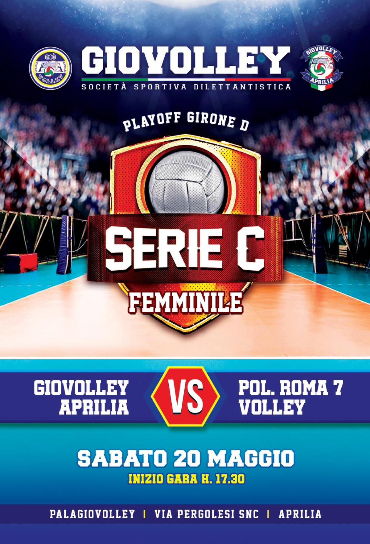 Pallavolo femminile serie C, fase Playoff: la Giò Volley Aprilia questo sabato attende la Polisportiva Roma 7. - 
