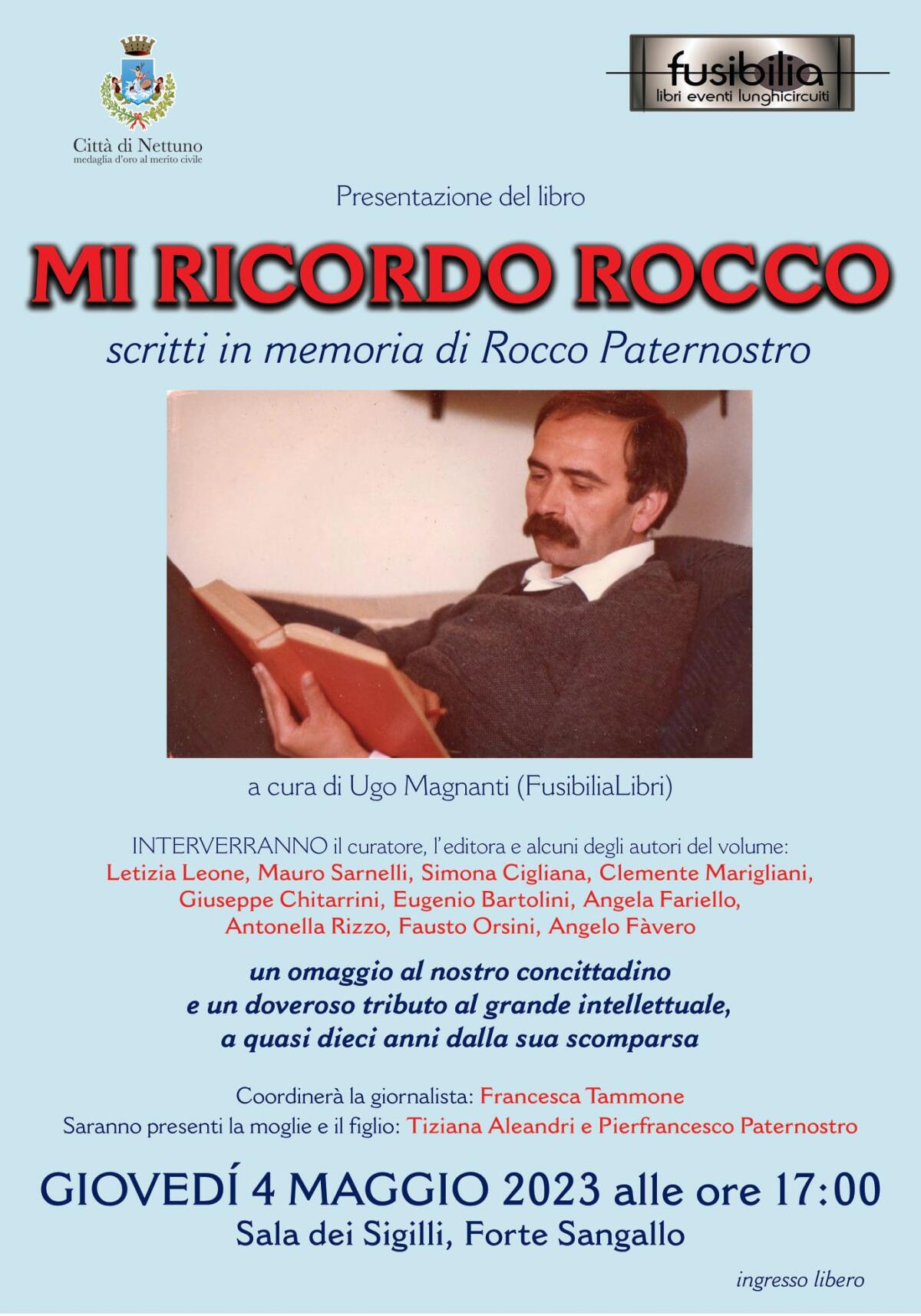 “Mi ricordo Rocco”: oggi a Nettuno la presentazione del libro che commemora la figura del Professor Rocco Paternostro. - 