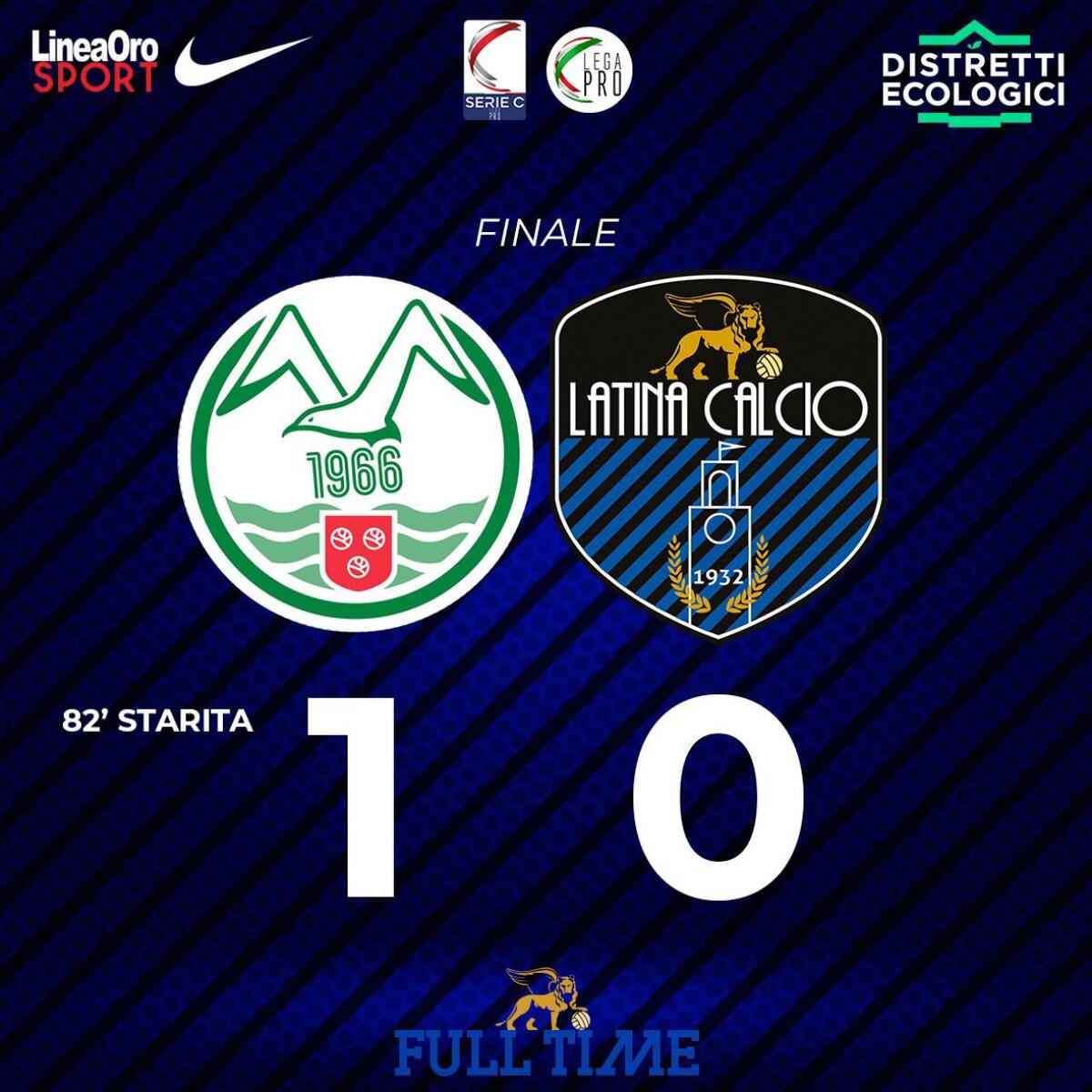 Calcio di serie C, finisce in 90 minuti l’avventura Playoff del Latina. Contro Monopoli finisce 1-0. - 