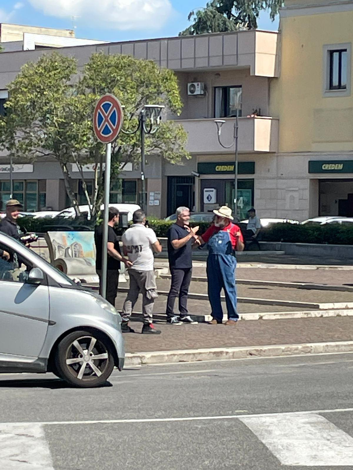 Giorgione in Piazza Roma ad Aprilia
