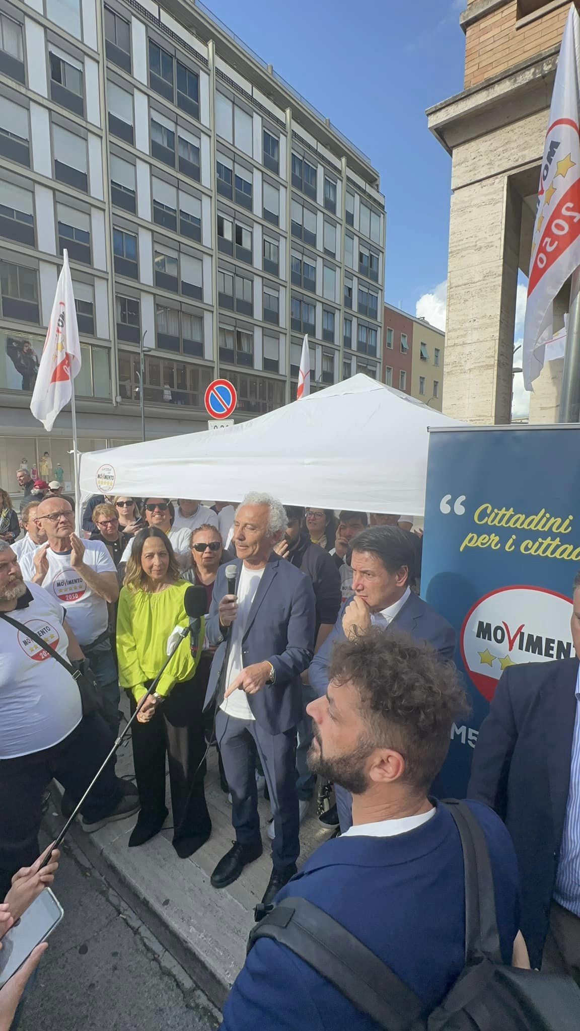 Giuseppe Conte e Damiano Coletta