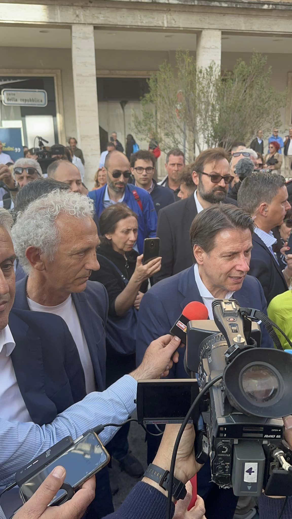 Giuseppe Conte e Damiano Coletta