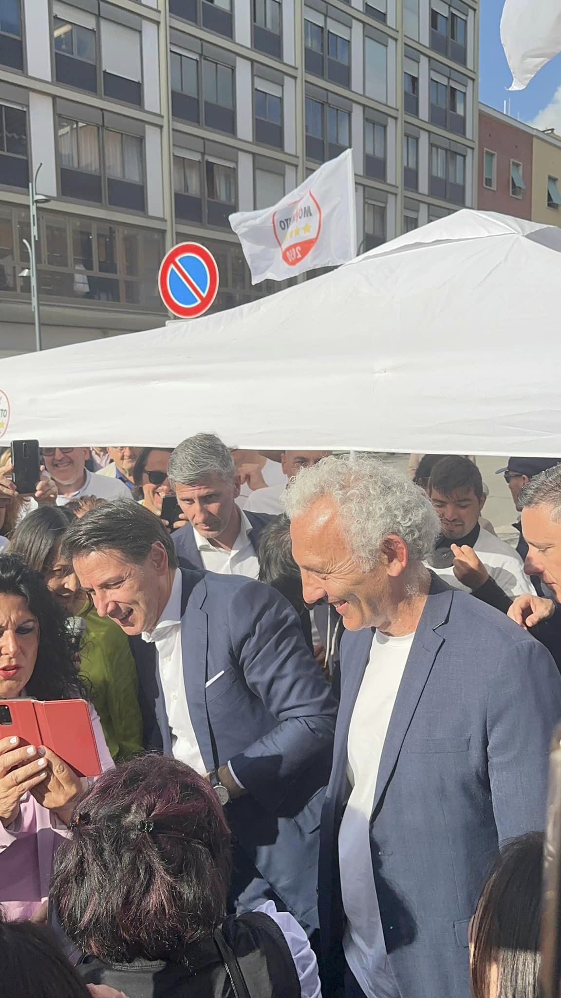 Giuseppe Conte e Damiano Coletta