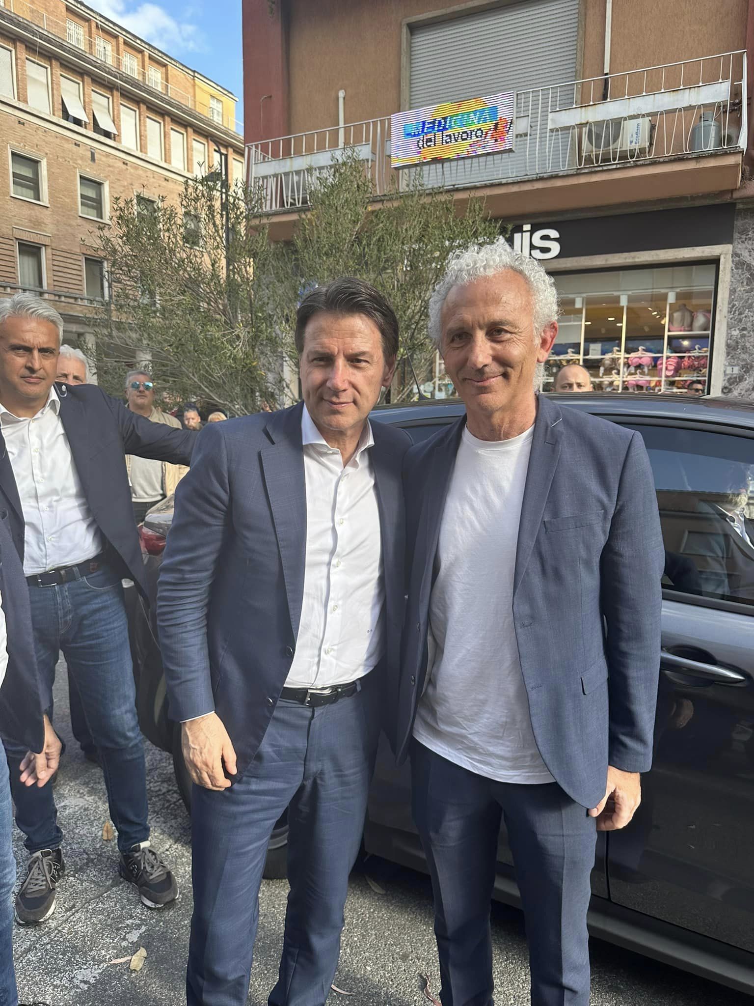 Giuseppe Conte e Damiano Coletta