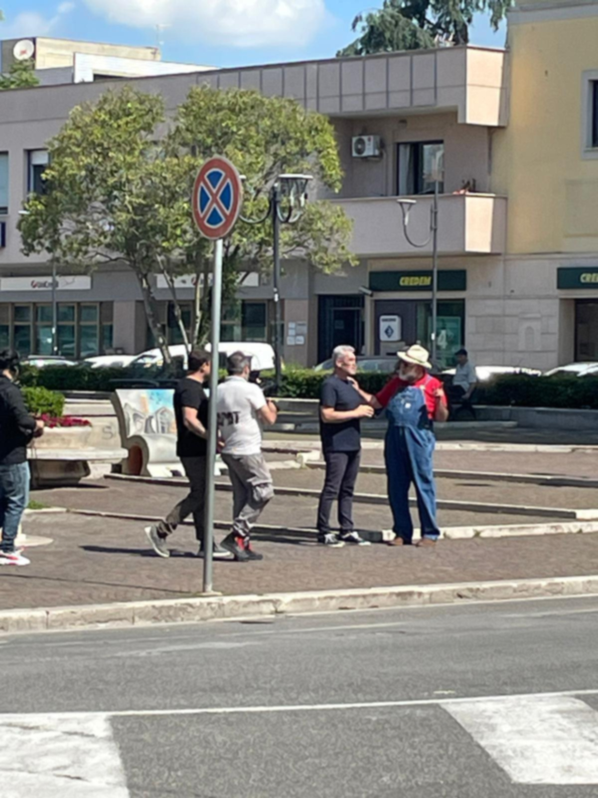 Giorgione in Piazza Roma ad Aprilia