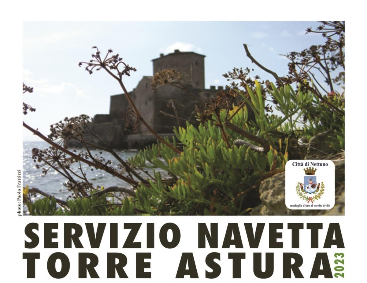 Navetta Nettuno - Torre Astura nei fine settimana di luglio e agosto - 