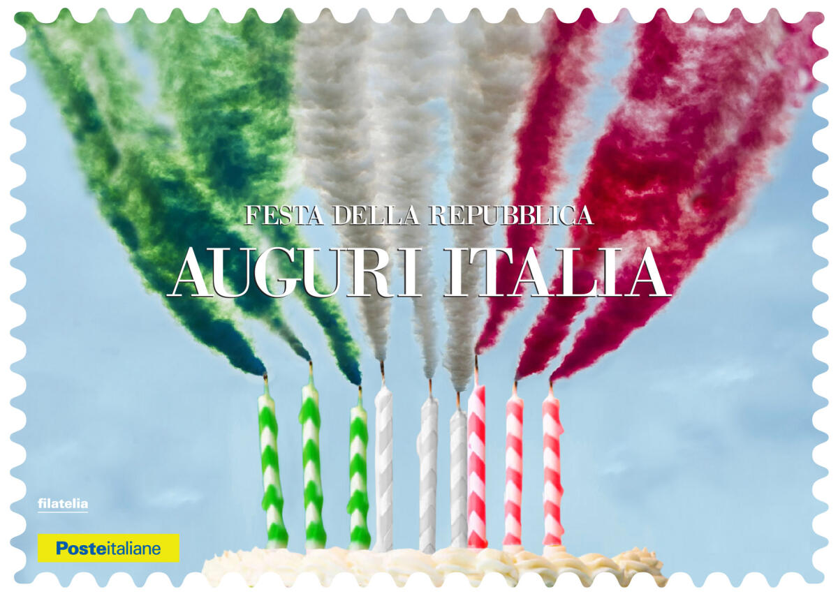 Festa della Repubblica, Poste Italiane festeggia con una colorata cartolina filatelica - 