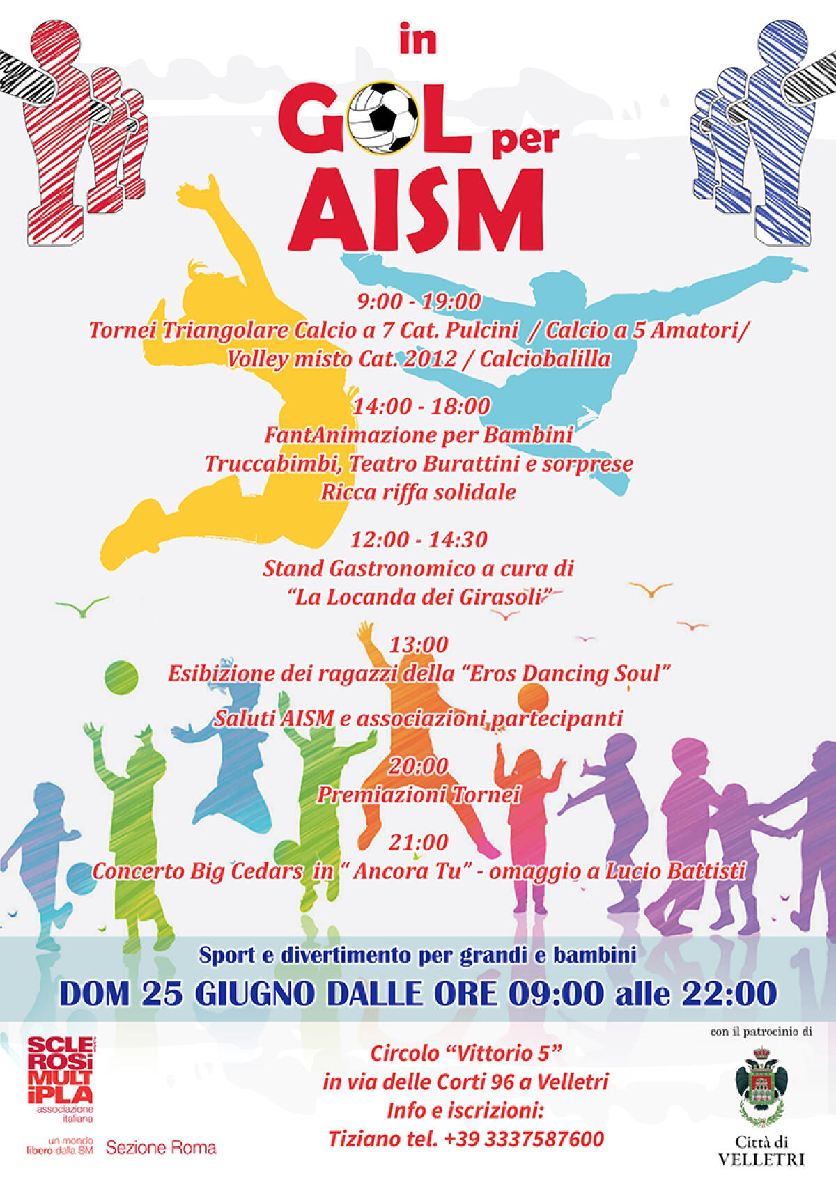 Domenica 25 Giugno a Velletri l’evento benefico “In gol per AISM”. - 