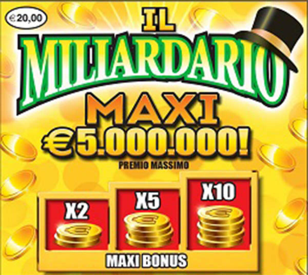 Vinti a Genzano 5 milioni di euro con un gratta e vinci “Miliardario Maxi”. - 