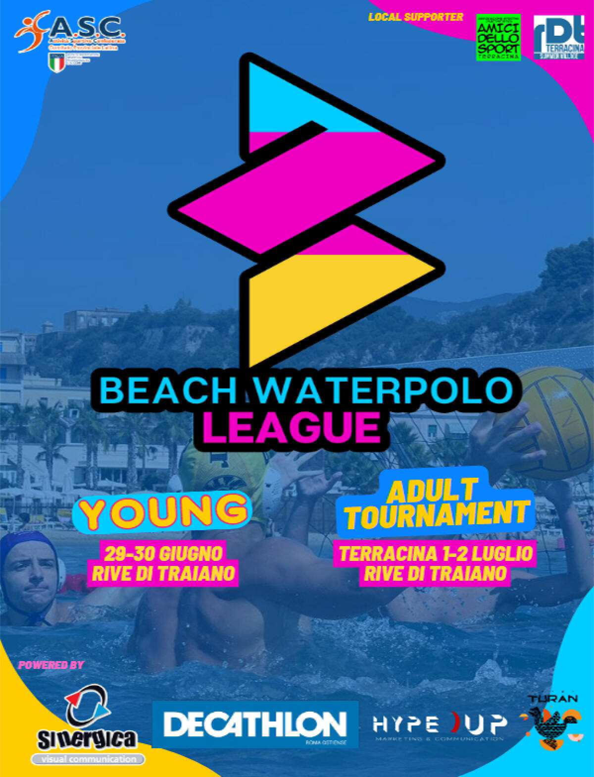 Tutto pronto per la Beach Waterpolo League a Terracina: pallanuoto, in modalità green, nelle acque di Rive di Traiano. - 