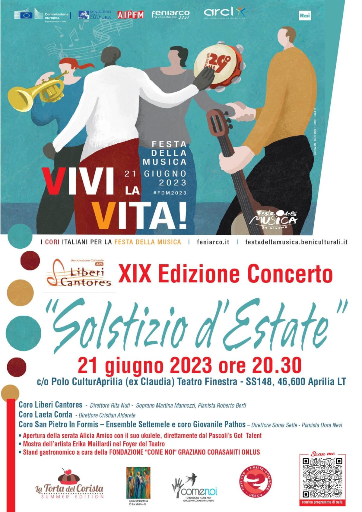 Ad Aprilia l'evento Solstizio d'Estate con i Liberi Cantores - 