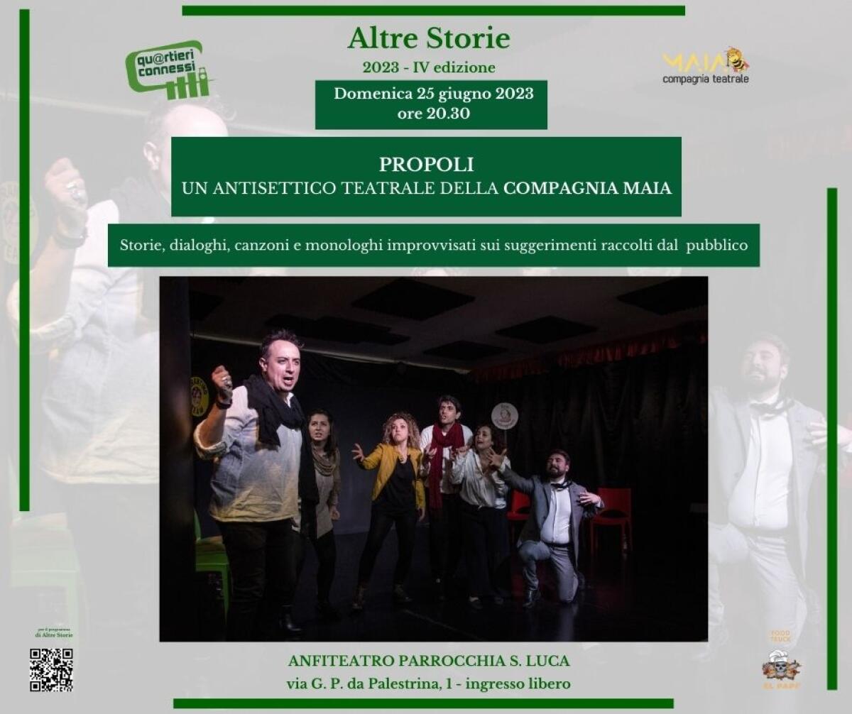 Torna questo weekend la rassegna “Altre Storie” nell’anfiteatro della parrocchia San Luca di Latina. - 