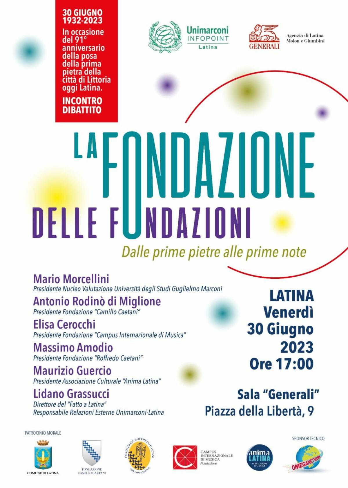 Dalle prime pietre alle prime note, il convegno per i 91 anni di Latina - 