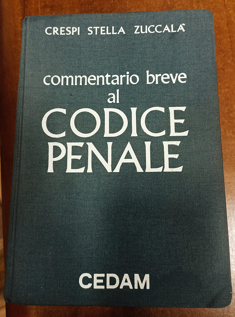 il Codice Penale appartenuto al Giudice Giovanni Falcone