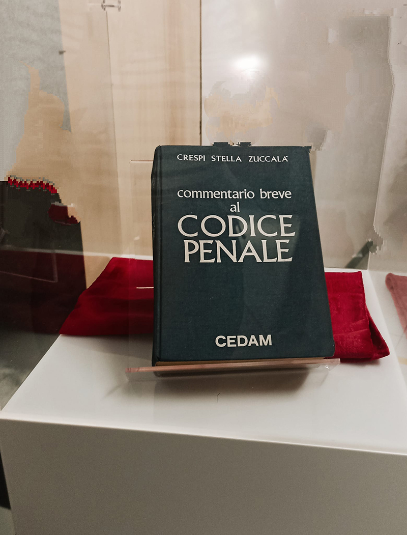 il Codice Penale appartenuto al Giudice Giovanni Falcone