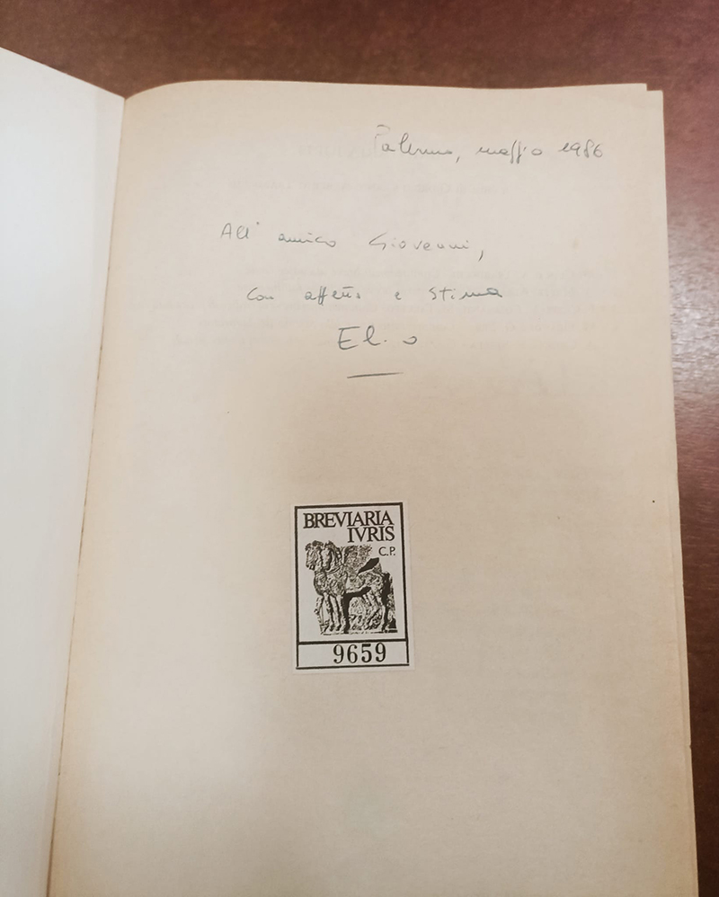 il Codice Penale appartenuto al Giudice Giovanni Falcone
