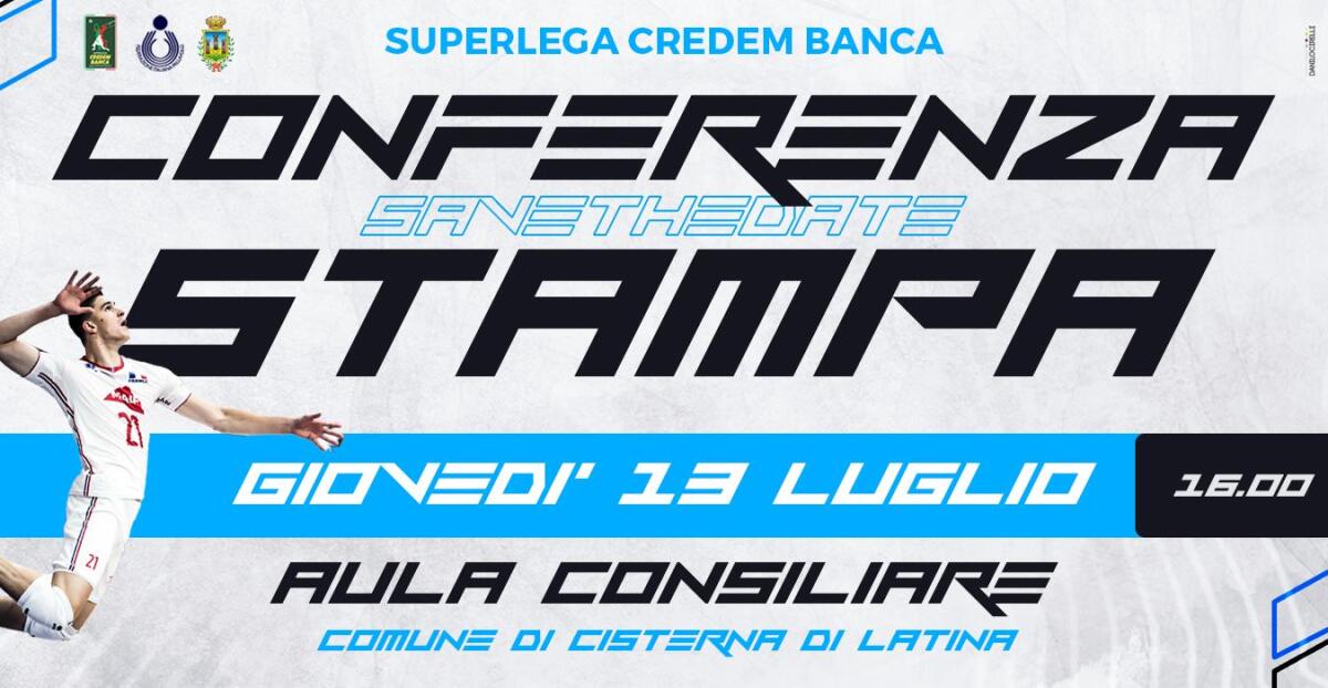 Pallavolo maschile di Superlega: oggi conferenza stampa di presentazione del Cisterna Volley. - 