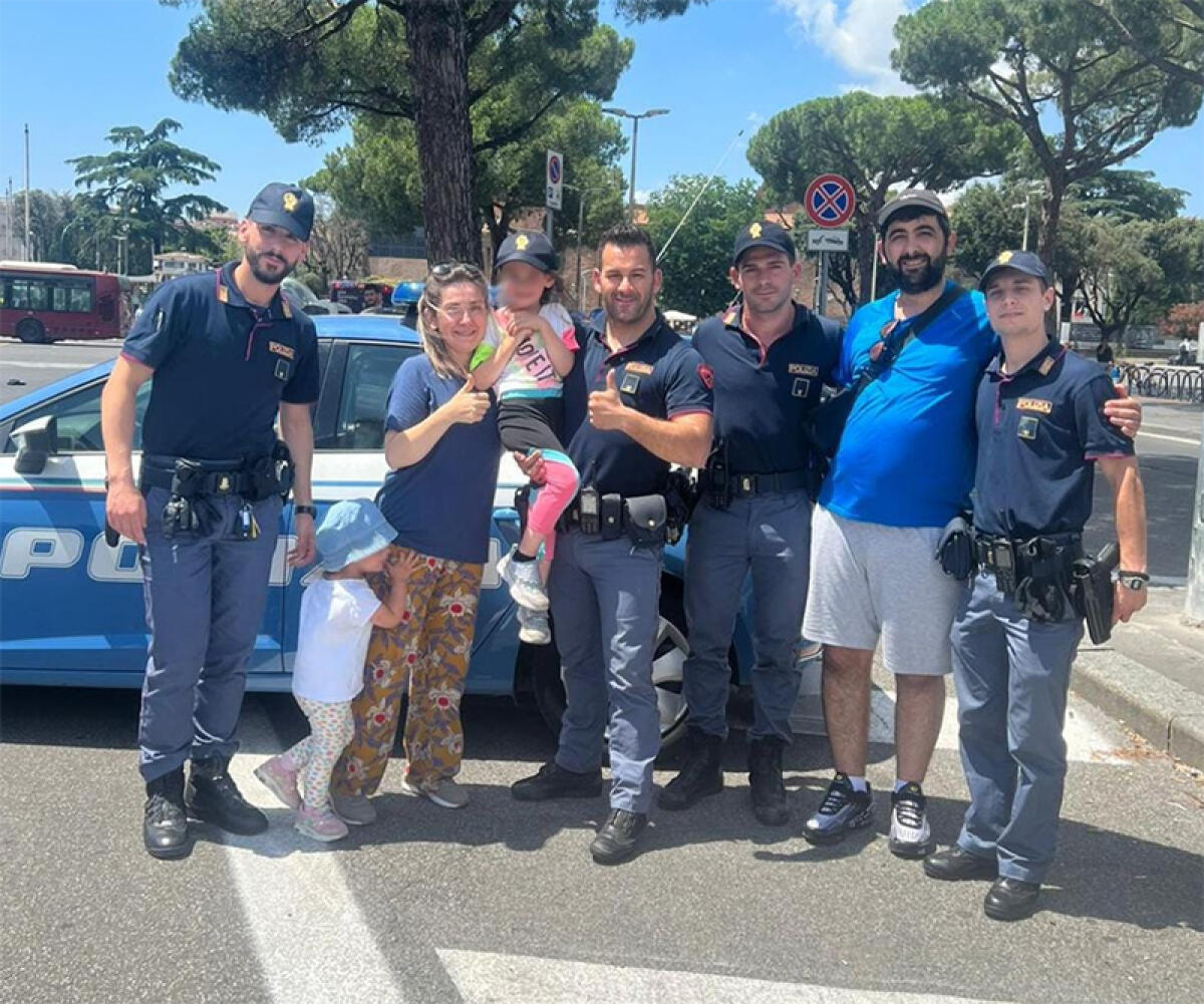 Ritrovata dalla Polizia una bambina che si era smarrita alla stazione Termini di Roma. - 
