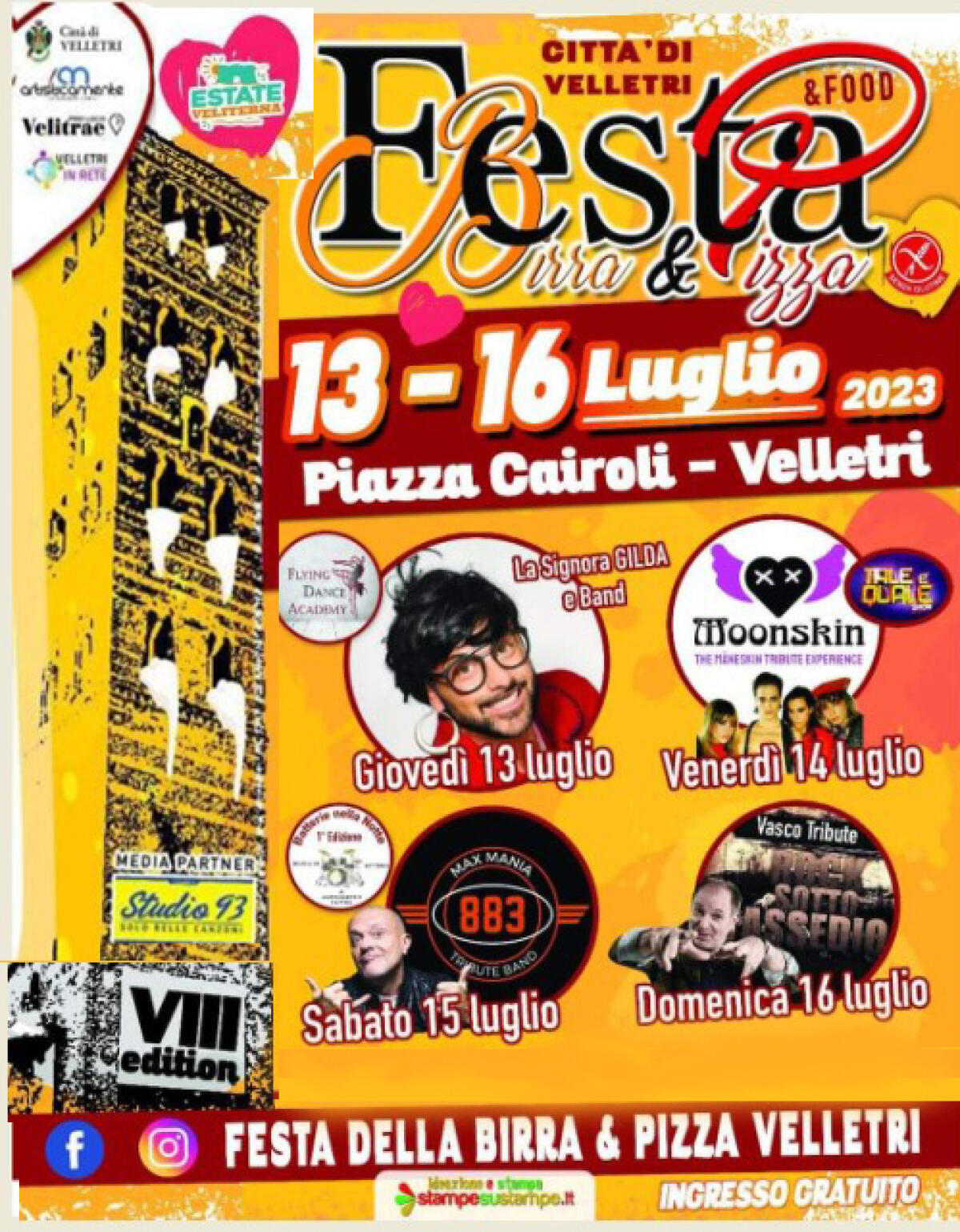 Velletri - Al via questo giovedì 13 luglio l'ottava edizione della Festa della birra e della pizza - 